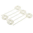 5 Pcs Gold Round Wire DIY Clip Card / Note / Picture / Photo / Memo Holder Clips, Party Clamp,Clay & Cake Accessories