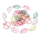 30 Pieces Multicolors Creative Fruit Shapes Paper Clips, Metal Wire Hangers for Office Supplies School Student Art Supplies, Bookmarks, File Paper Documents Paperclips