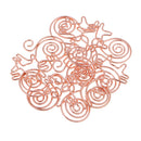 10 Pieces Premium Rose Gold Cute Cat Shapes Paper Clips,Smooth Stainless Steel Wire Paper Clips for Office School Students Girls Kids Paper Document Organizing Wedding