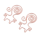 10 Pieces Premium Rose Gold Cute Cat Shapes Paper Clips,Smooth Stainless Steel Wire Paper Clips for Office School Students Girls Kids Paper Document Organizing Wedding