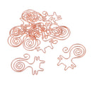 10 Pieces Premium Rose Gold Cute Cat Shapes Paper Clips,Smooth Stainless Steel Wire Paper Clips for Office School Students Girls Kids Paper Document Organizing Wedding