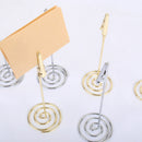 Photo Note Memo Clips Holder Wire Clip Desk Clip Card Clip Holder With Spiral Base for Valentine's Day, Wedding Restaurant