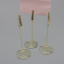 Photo Note Memo Clips Holder Wire Clip Desk Clip Card Clip Holder With Spiral Base for Valentine's Day, Wedding Restaurant