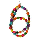 52 Pcs Colorful Howlite Turquoises Carved Skull Loose Beads for Jewelry Making Craft