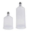 36.8ml & 20.3ml Plastic Paint Pot For Gravity Manual Mini Spray Paint Cup Pot Spray Work Airbrush Accessories