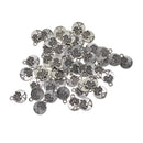 Wholesale Bulk Lots 50 Pieces Alloy Tibetan Silver Plated Tree of life Charms Pendants Spacer Beads for Jewelry Making DIY Handmade Craft Supplies, 15x11.5mm