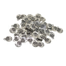 Wholesale Bulk Lots 50 Pieces Alloy Tibetan Silver Plated Tree of life Charms Pendants Spacer Beads for Jewelry Making DIY Handmade Craft Supplies, 15x11.5mm