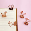 10 Pieces Flamingo Bookmark Planner Paper Clip Metal Paper Clips Flamingo Bookmark Planner Tools Scrapbooking Tools Metal Binder Paperclip Bookmarks for Book Stationery