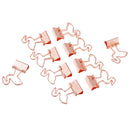 10 Pieces Flamingo Bookmark Planner Paper Clip Metal Paper Clips Flamingo Bookmark Planner Tools Scrapbooking Tools Metal Binder Paperclip Bookmarks for Book Stationery