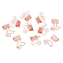 10 Pieces Flamingo Bookmark Planner Paper Clip Metal Paper Clips Flamingo Bookmark Planner Tools Scrapbooking Tools Metal Binder Paperclip Bookmarks for Book Stationery