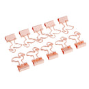 10 Pieces Flamingo Bookmark Planner Paper Clip Metal Paper Clips Flamingo Bookmark Planner Tools Scrapbooking Tools Metal Binder Paperclip Bookmarks for Book Stationery