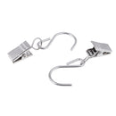 10 Peces Heavy Duty Curtain Clips With S Hook - Metal Spring Clamps Hanging Clips Metal Pegs Pin Hanging S-Hooks With Clips For Curtain Photo Picture Home Decoration Art Craft
