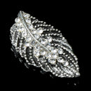 10 Pieces Metal Silver Leaf Rhinestone Buttons Flat Back Crystal Buttons Craft Making Accessories Wedding Invitation Card Decoration Sewing Embellishments