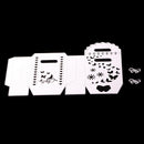Gift Box Die Cuts DIY Candy Bag Wrapping Package Bags Metal Cutting Dies for Wedding Party Birthday fit fit Paper, Cardstock, Chipboard, Specialty paper and more Materials
