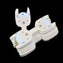 50 Pieces Cartoon Dog Charm Paper Hair Clip Hanging Card Jewelry Display Findings