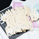 50 Pieces Cartoon Dog Charm Paper Hair Clip Hanging Card Jewelry Display Findings