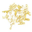 26 Pieces English A-Z Letters Charm Beads Fit Necklace Bracelet Chain DIY Gold