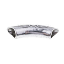 3 Pieces Alloy Vintage Pattern Curved Tube Bead Spacer Bead for Jewelry Making DIY Bracelet Necklace Bangle