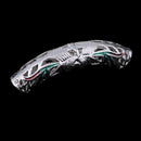 1 Piece Alloy Filigree Hollow Curved Tube Bead Spacer Bead for Jewelry Making DIY Bracelet Necklace Bangle