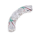 1 Piece Alloy Filigree Hollow Curved Tube Bead Spacer Bead for Jewelry Making DIY Bracelet Necklace Bangle
