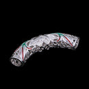 1 Piece Alloy Filigree Hollow Curved Tube Bead Spacer Bead for Jewelry Making DIY Bracelet Necklace Bangle