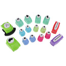 16 Pieces Multi-Pattern Craft Paper Puncher Mixed Embossing Set Paper Punches Cutter DIY Scrapbooking Punches Embosser