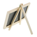 18.3 x 17.5 cm Mini Desktop Blackboard Natural Wood Easel Chalkboard Kid Wood Black Board Collapsible Writing Boards Message Blackboard Note Sign Memo Chalkboard Wedding Decorations
