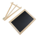 18.3 x 17.5 cm Mini Desktop Blackboard Natural Wood Easel Chalkboard Kid Wood Black Board Collapsible Writing Boards Message Blackboard Note Sign Memo Chalkboard Wedding Decorations