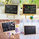 18.3 x 17.5 cm Mini Desktop Blackboard Natural Wood Easel Chalkboard Kid Wood Black Board Collapsible Writing Boards Message Blackboard Note Sign Memo Chalkboard Wedding Decorations