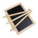 18.3 x 17.5 cm Mini Desktop Blackboard Natural Wood Easel Chalkboard Kid Wood Black Board Collapsible Writing Boards Message Blackboard Note Sign Memo Chalkboard Wedding Decorations