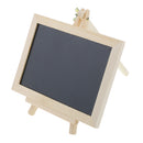 18.3 x 17.5 cm Mini Desktop Blackboard Natural Wood Easel Chalkboard Kid Wood Black Board Collapsible Writing Boards Message Blackboard Note Sign Memo Chalkboard Wedding Decorations