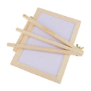 Mini Wooden Framed Double Sided Whiteboard Message Note Sign Memo Blackboard Easel Stand Holder for Display