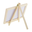 Mini Wooden Framed Double Sided Whiteboard Message Note Sign Memo Blackboard Easel Stand Holder for Display