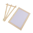 Mini Wooden Framed Double Sided Whiteboard Message Note Sign Memo Blackboard Easel Stand Holder for Display