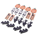 20 Pieces Mini Clothespins Wood Pegs with Pumkin Ghost & More Shapes for Halloween Party Decoration, Home School Arts Crafts Decor DIY, Photo Paper Peg Pin Craft Clips