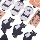 20 Pieces Mini Clothespins Wood Pegs with Pumkin Ghost & More Shapes for Halloween Party Decoration, Home School Arts Crafts Decor DIY, Photo Paper Peg Pin Craft Clips