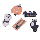 20 Pieces Mini Clothespins Wood Pegs with Pumkin Ghost & More Shapes for Halloween Party Decoration, Home School Arts Crafts Decor DIY, Photo Paper Peg Pin Craft Clips