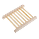 2 Pieces Natural Wood Soap Tray Holder Dish and Clear Acrylic Soap Dish Case Storage Bath Shower Plate Home Bathroom Wash Soap Holder Storage Organizer