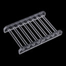 2 Pieces Natural Wood Soap Tray Holder Dish and Clear Acrylic Soap Dish Case Storage Bath Shower Plate Home Bathroom Wash Soap Holder Storage Organizer