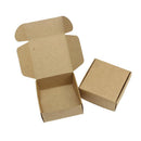 10 Pieces Folding Kraft Paper Box Gift Box Handmade Candle Soap Gift Packaging Box for Soap Making