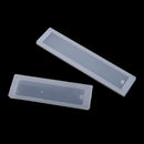 Pack of 2 Resin Mold Silicone DIY Mould for Epoxy Resin Jewelry Bookmarks Craft Making Mould 11 x 3.5 x 0.8 cm & 16 x 3.5 x 0.8 cm