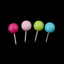 100 Pieces Multi-color ?Round Headed 10 mm Map Push Pins Tacks Home Office Drawing Cork Notice Board