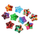 Pack of 10 Pieces Multi Sky Star Shape Glass Cabochon Cameo 30 mm Flatback Embellishment Dome Scrapbooking Jewellery Accessories DIY Crafts