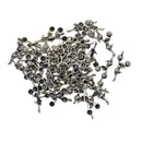 50 Piece Silver Mini Alloy Hollow Cheerleaders Shape Charms Pendants DIY Jewelry Making Findings