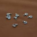100 Pieces Antique Silver Shell Shape Charms Pendants Findings Jewelry Making Accessories