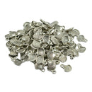 100 Pieces Antique Silver Shell Shape Charms Pendants Findings Jewelry Making Accessories