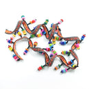 1 yard Colored Rainbow Beaded Drop Trim Tassel Braid Fringe Ribbon for Sewing Crafts Clothes Curtains Costume Headband Edging Trimmings