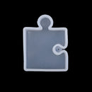 DIY Puzzle Silicone Mold Jewelry Earring Necklace Pendant Making Mold DIY Handmade Home Kids Adults Resin Ornaments Craft DIY Tool, 1.97 x 1.57 x 0.43inch