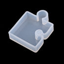 DIY Puzzle Silicone Mold Jewelry Earring Necklace Pendant Making Mold DIY Handmade Home Kids Adults Resin Ornaments Craft DIY Tool, 1.97 x 1.57 x 0.43inch