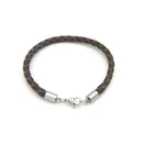 8 Sets Metal Plated White K Leather Chain Necklace End Cap with Lobster Clasp Connector DIY Bracelet Choker Jewelry Findings (Fit 5.5mm Cords)